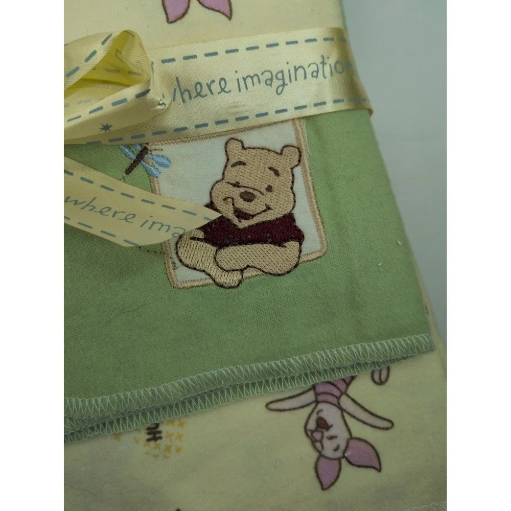 NEW VNTG🍯Disney Winnie The Pooh And Friends Nursery Receiving Baby Blanket Gift